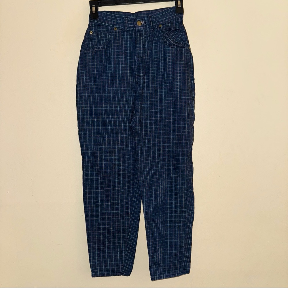 Vintage 1983 Original Panama Jack Rainbow Grid Jeans Size 24